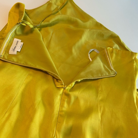 LOVERS + FRIENDS Karen Faux Wrap Skinny Strap One Shoulder,Chartreuse Mini, Sz S - Picture 12 of 12